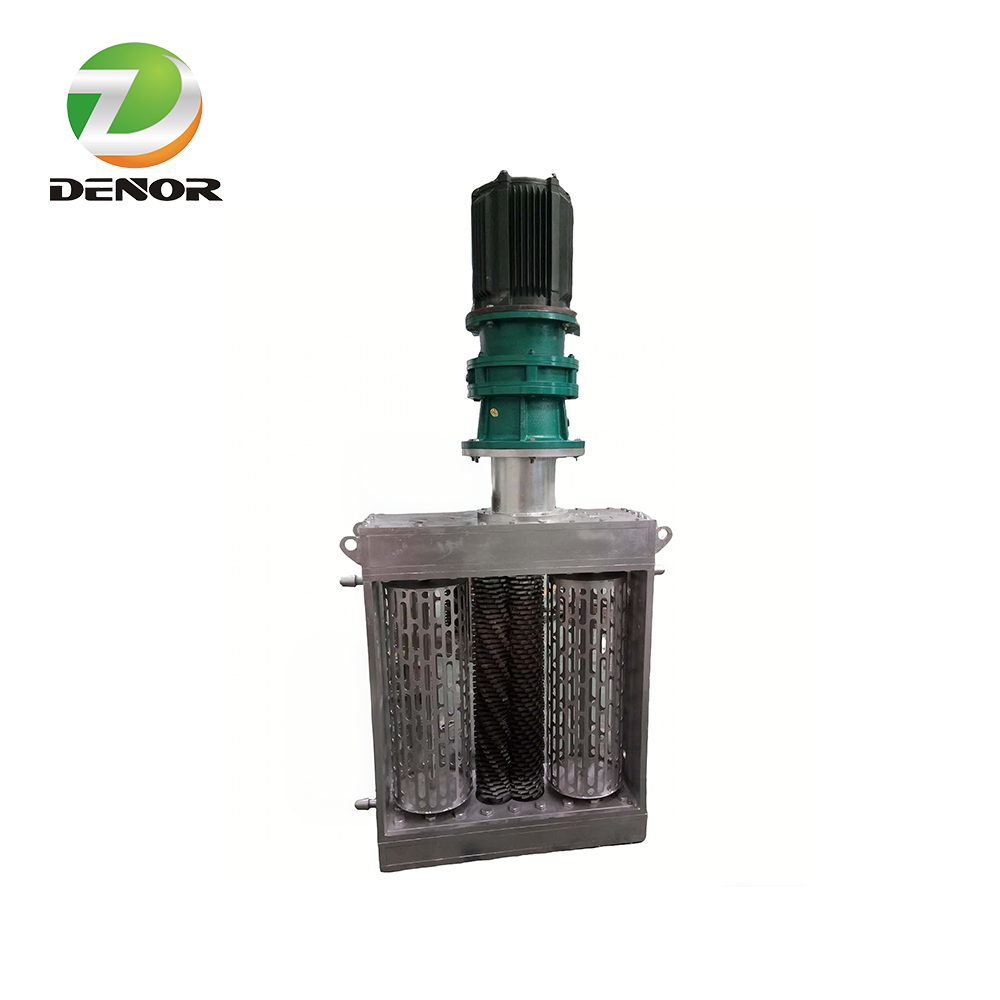 Double drum wastewater grinder