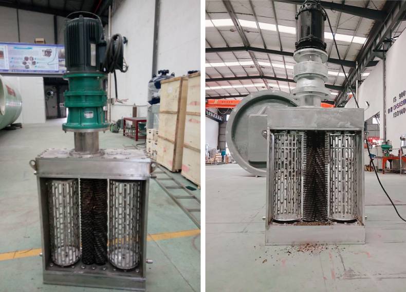 Double Drum Sewage Grinder