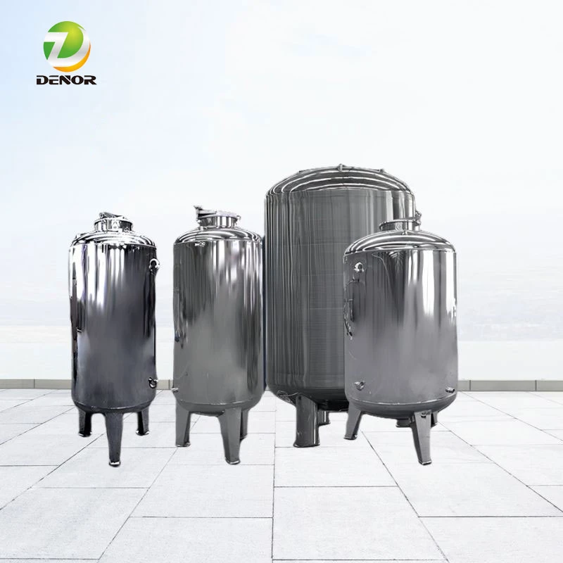 Sealed conical storage tank