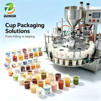 Automatic cup-type rotary filling machine